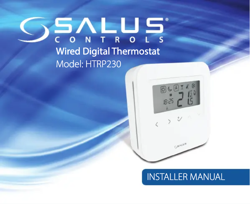 First page image of the manual for HTRP230