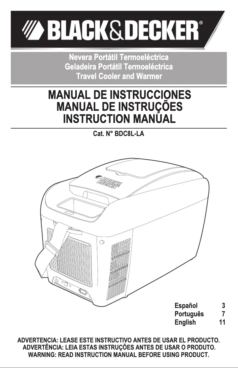 Page 1 of the manual User Manual DeWalt BDC8L-LA
