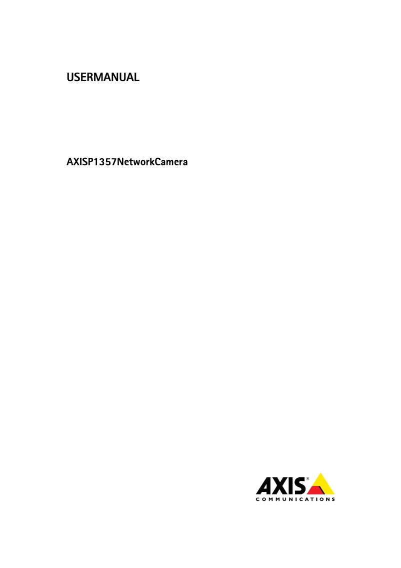 First page image of the manual for P1357