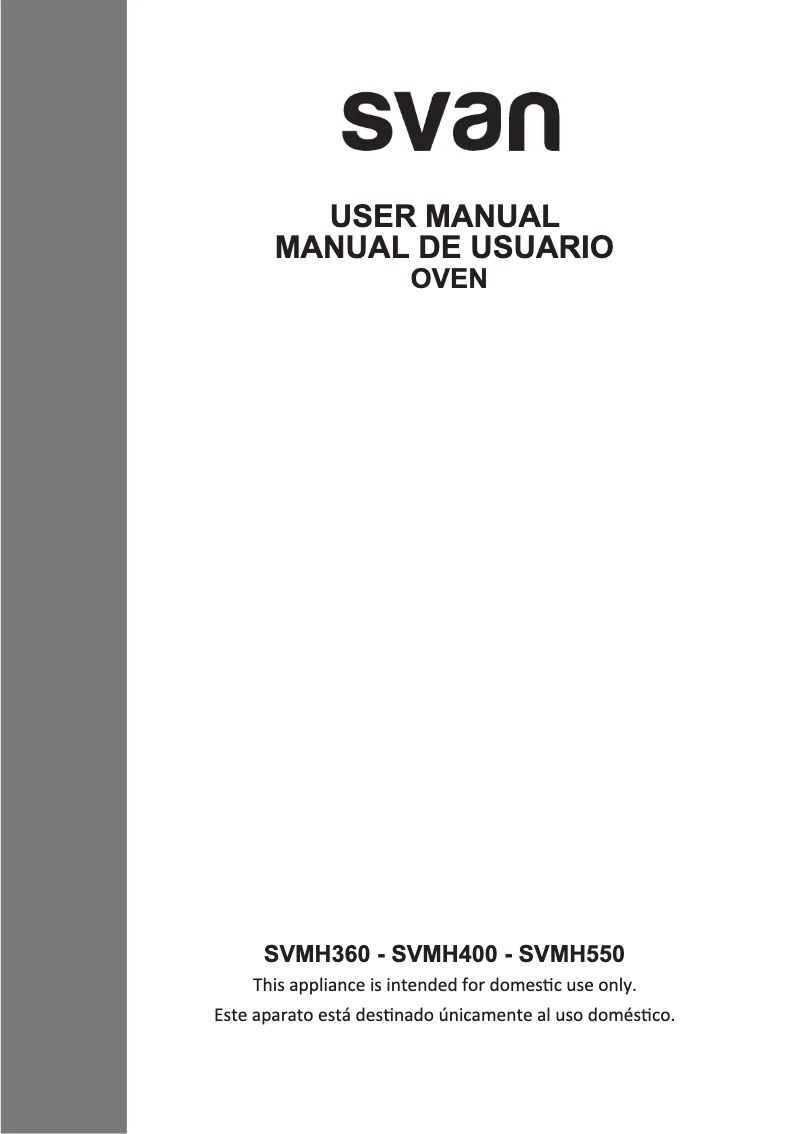 Page 1 of the manual User Manual SVAN SVMH360