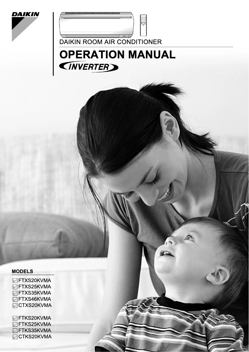 First page image of the manual for FTKS71KVMA