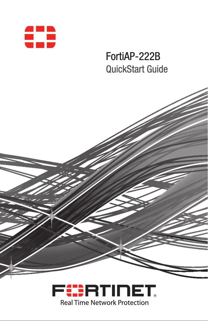 Page 1 of the manual User Manual Fortinet FortiAP 222B