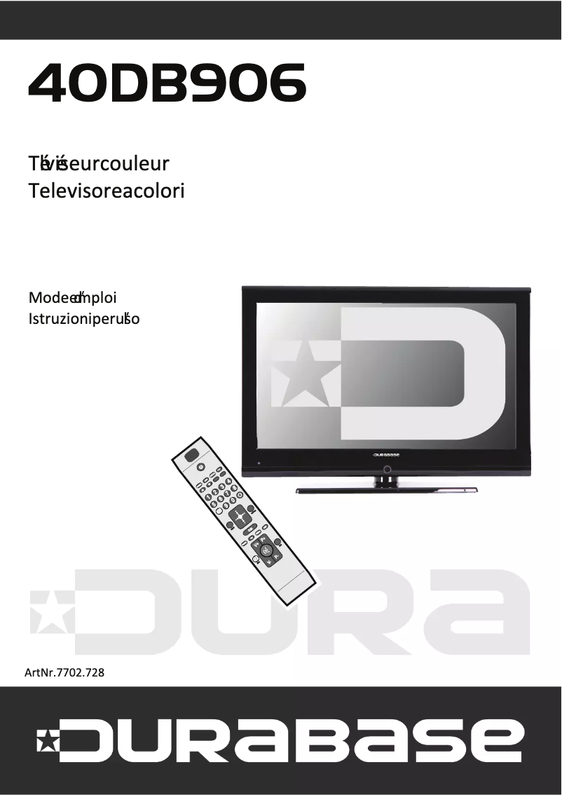 Image de la première page du manuel de l'appareil 40DB906