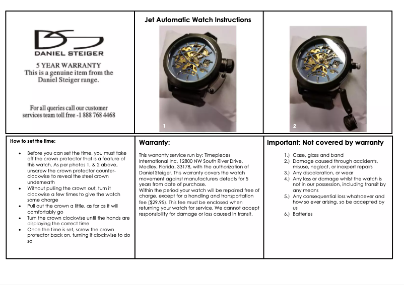First page image of the manual for Jet