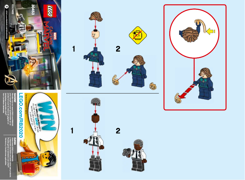 Page 1 of the manual User Manual Lego Captain Marvel 30453