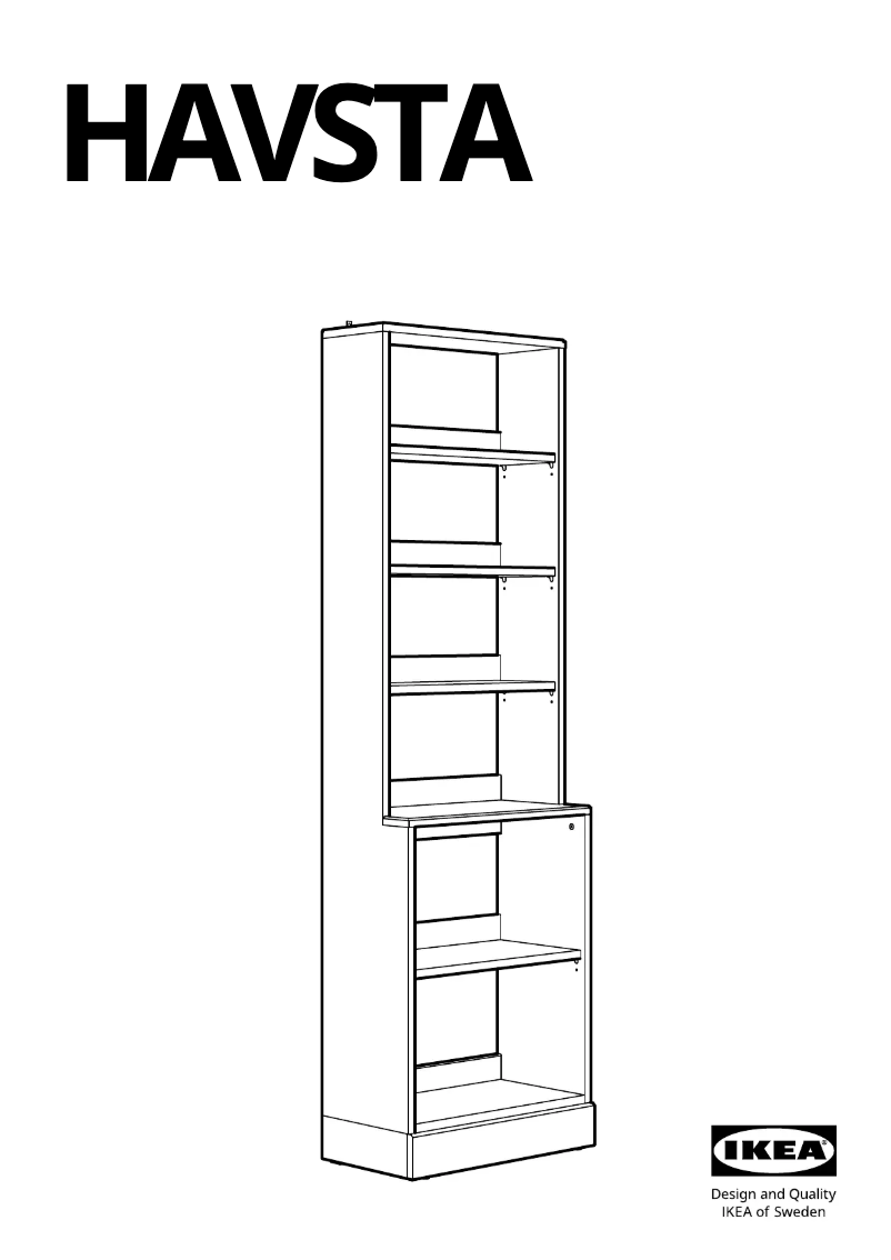 First page image of the manual for HAVSTA 803.886.34