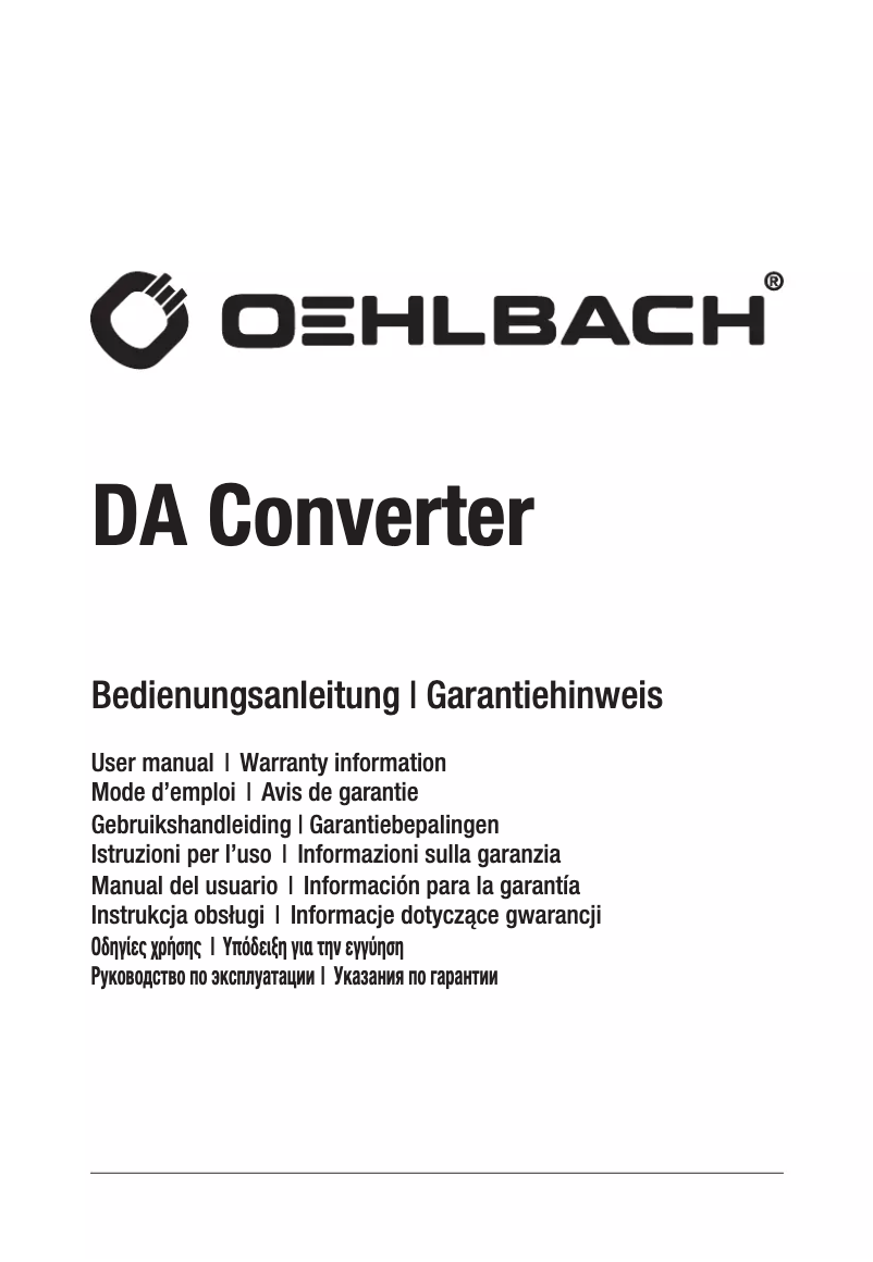 Image de la première page du manuel de l'appareil 6064