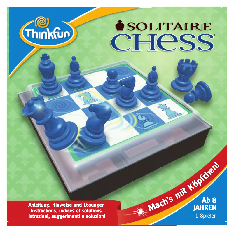 First page image of the manual for Solitaire Chess