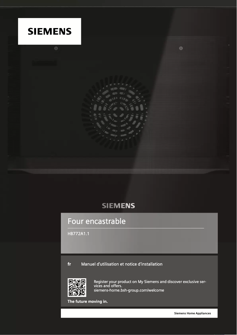 Page 1 of the manual User Manual Siemens HB772A1B1