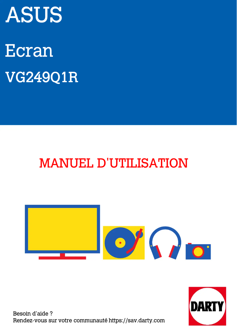 Page 1 of the manual User Manual Asus TUF Gaming VG249Q1R