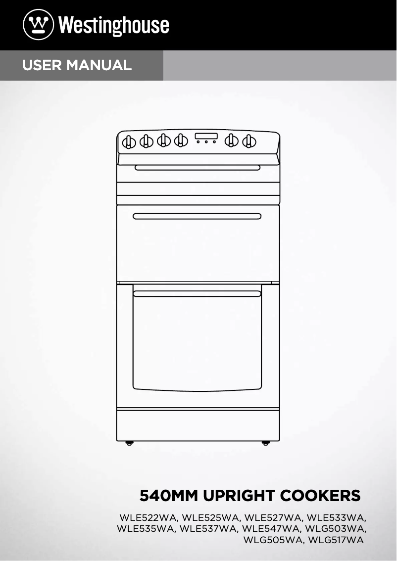 First page image of the manual for WLG517WB