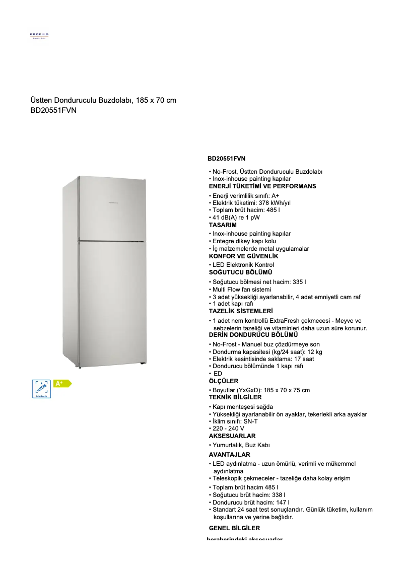 First page image of the manual for BD20551FVN