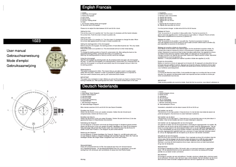 First page image of the manual for Aviamatic 2 1023