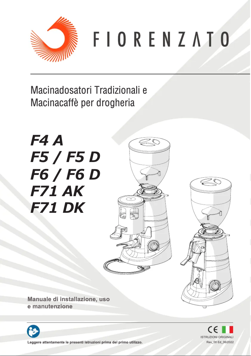 First page image of the manual for F71 AK