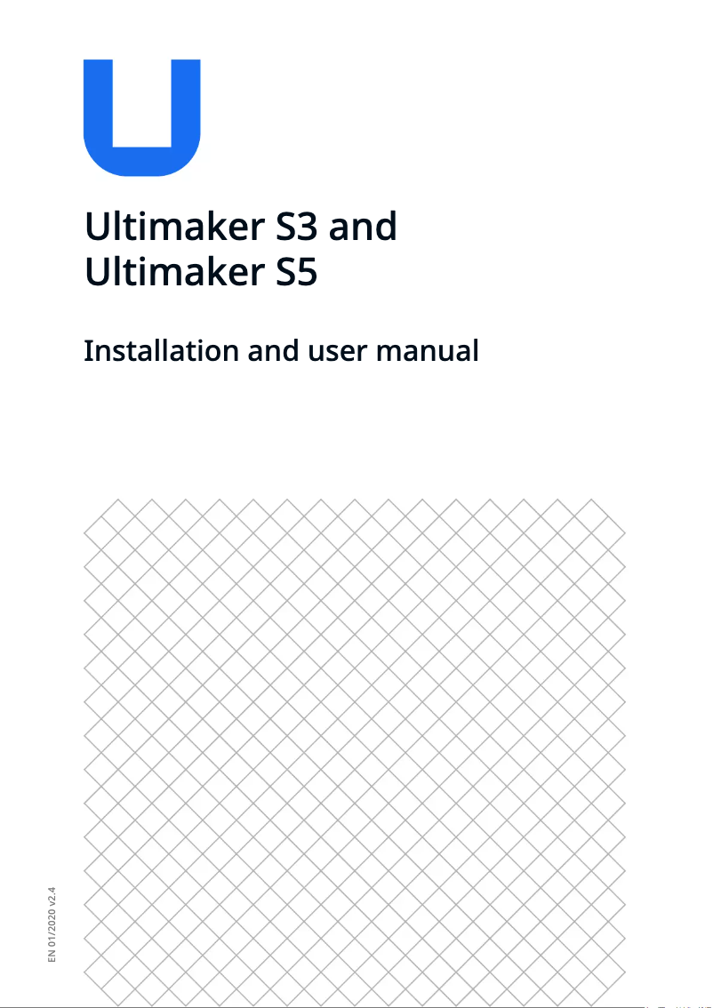 Page 1 of the manual User Manual Ultimaker S3