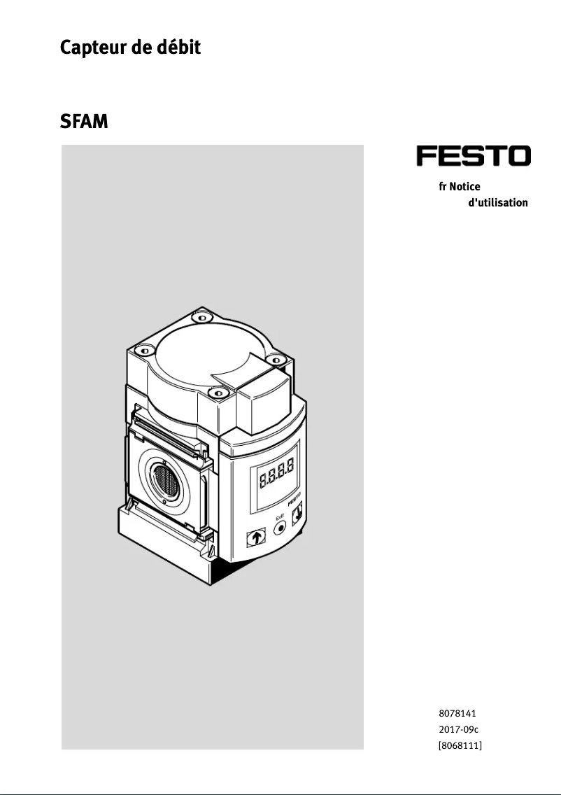 Page 1 of the manual User Manual Festo SFAM-62-1000L-M-2SA-M12