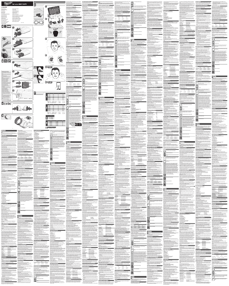 Page 1 of the manual User Manual Milwaukee L4 RLEPB