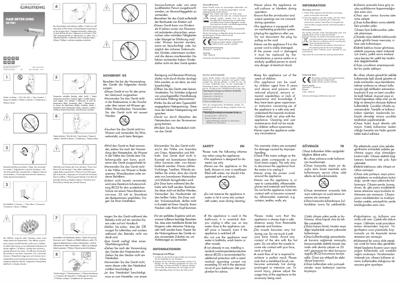 First page image of the manual for HD 7581