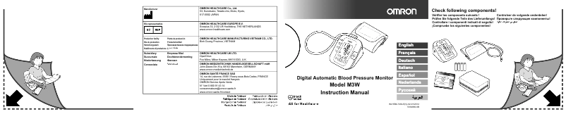 First page image of the manual for M3W Wide Cuff