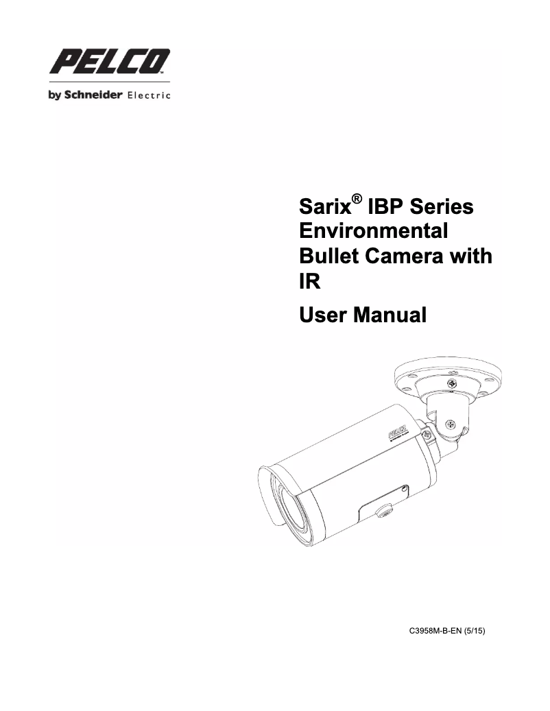 First page image of the manual for Sarix Professional IBPS110-ER