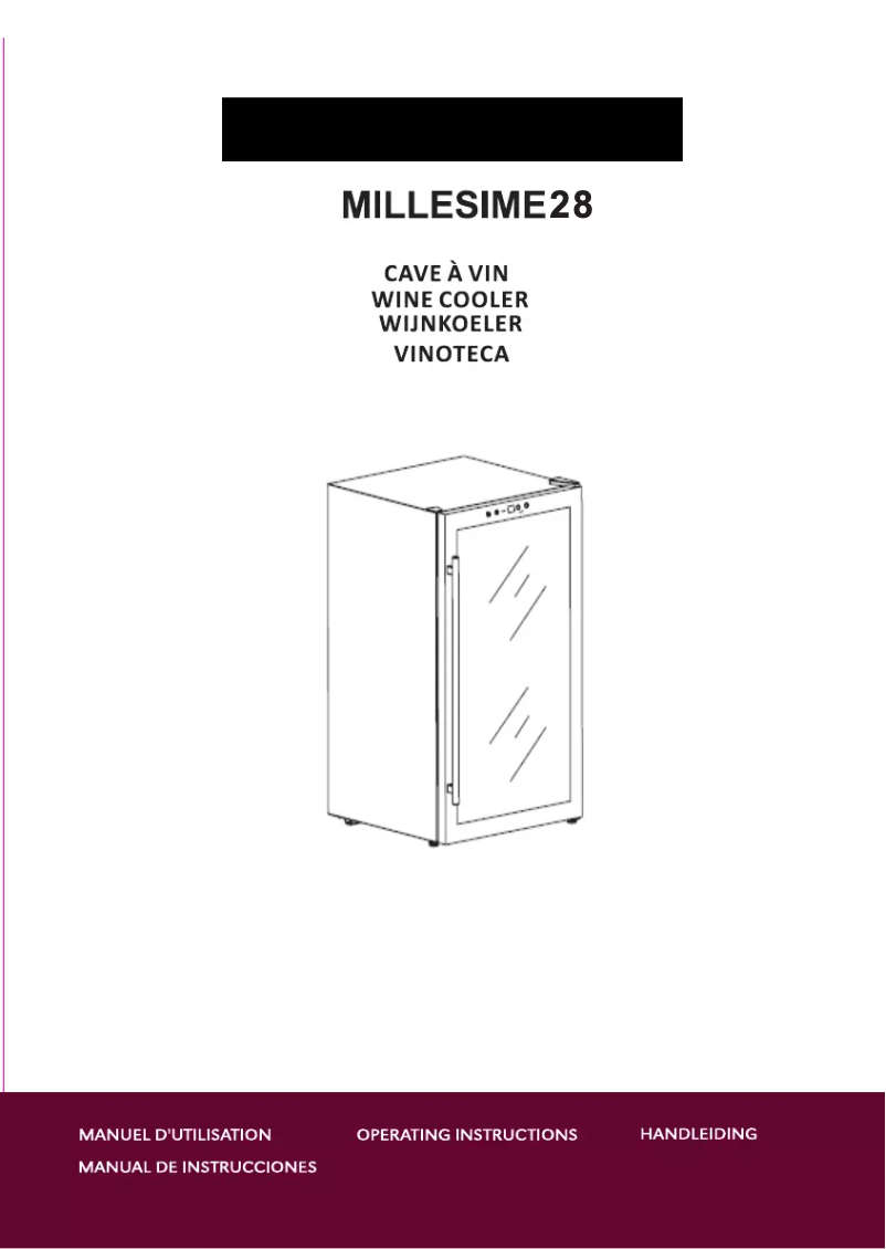 Page 1 of the manual User Manual Thomson Millesime 28