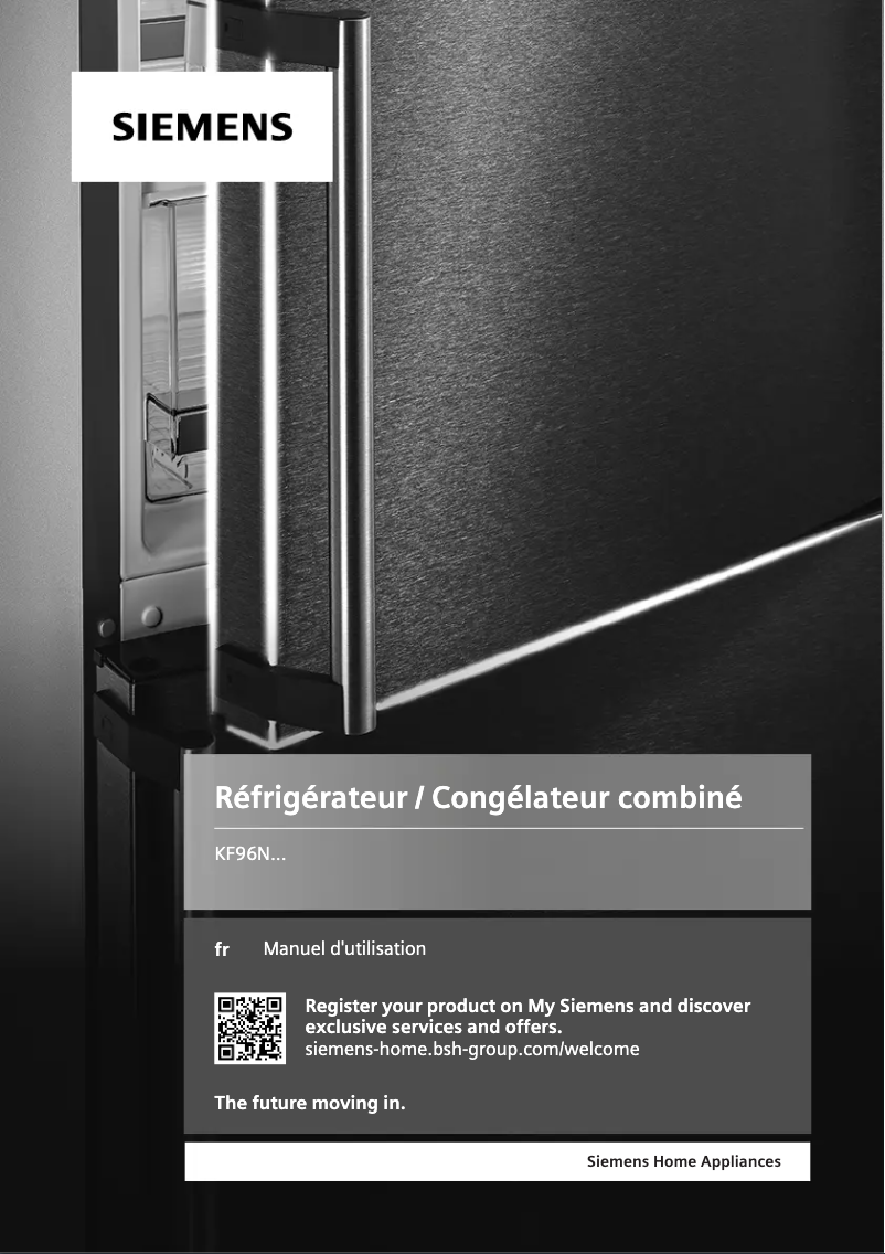 First page image of the manual for KF96NVPEA