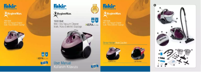 First page image of the manual for HygienMax