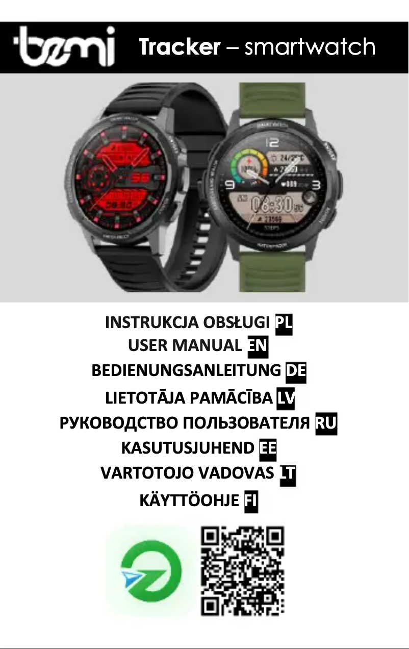 Page 1 of the manual User Manual BEMI Tracker