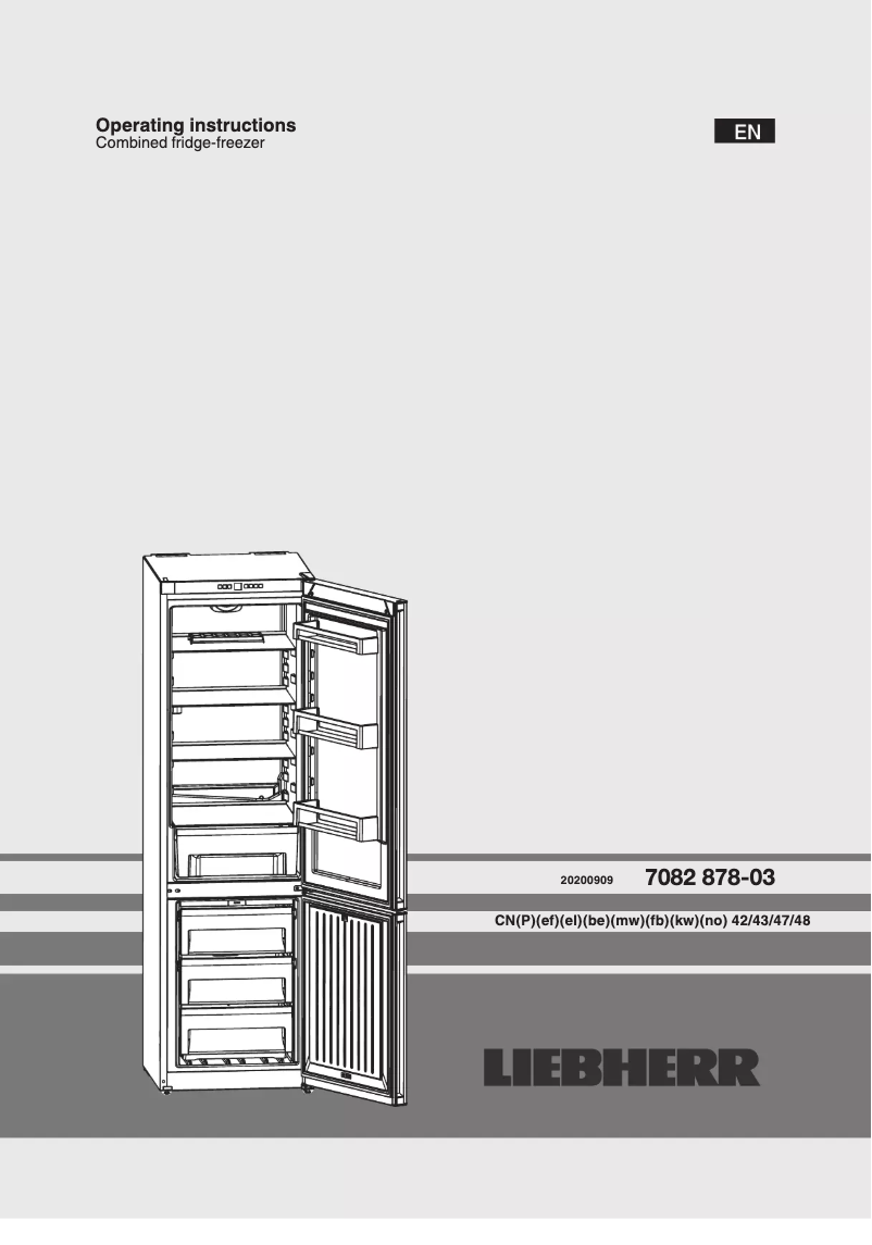 Page 1 of the manual User Manual Liebherr CN 4313