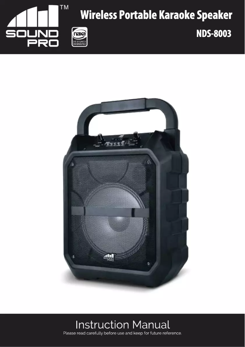 Image de la première page du manuel de l'appareil NDS-8003