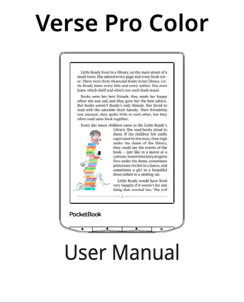 Page 1 of the manual User Manual PocketBook Verse Pro Color