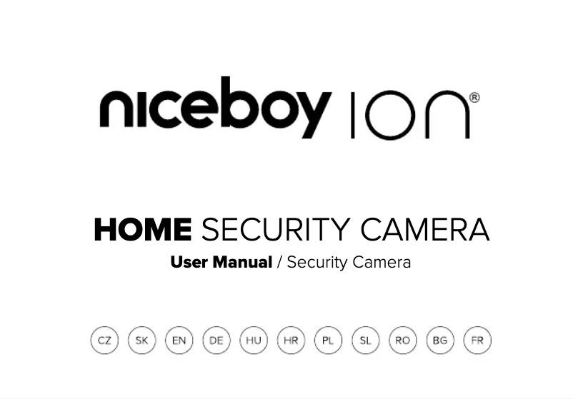 Page 1 of the manual User Manual Niceboy ION Home Security Camera