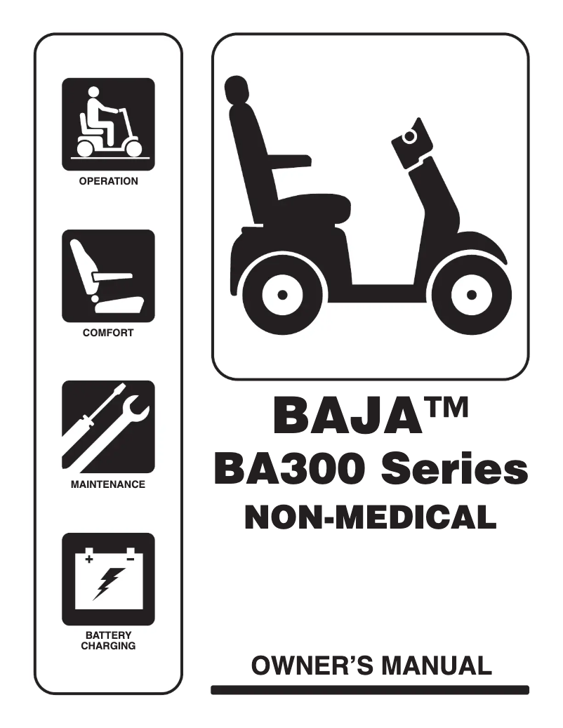 Page 1 of the manual User Manual Baja Mobility Raptor 2
