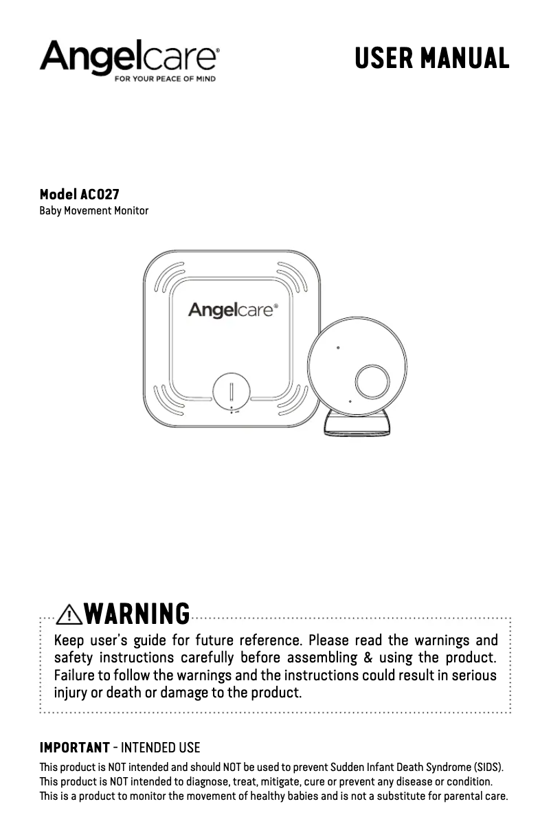 First page image of the manual for AC027