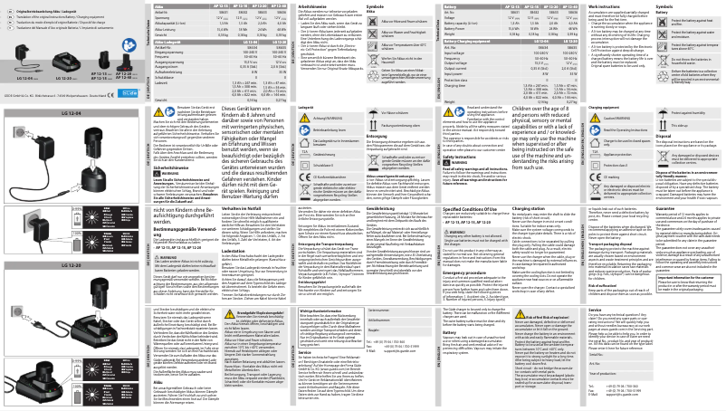 Page 1 of the manual User Manual Güde AP 12-20