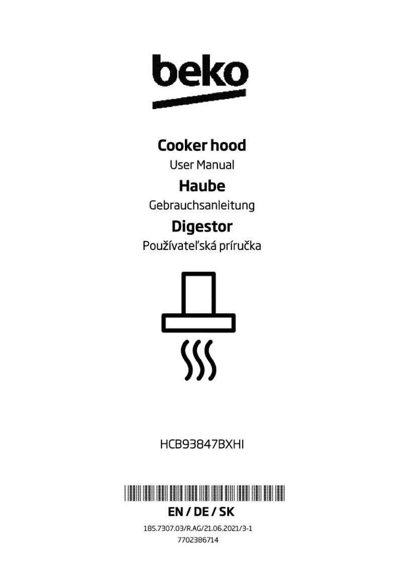 First page image of the manual for HCB93847BXHI