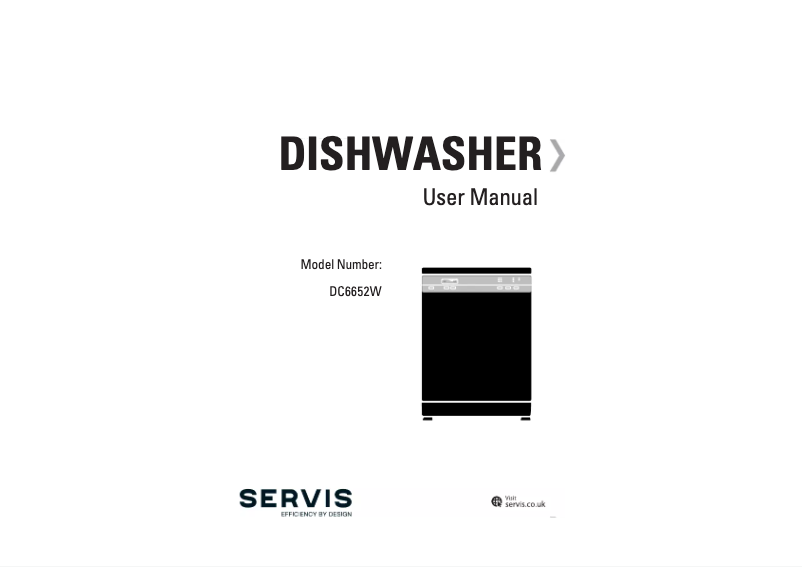 Page 1 of the manual User Manual Servis DC6652W